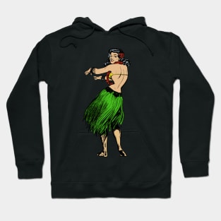 Retro Hawaiian Tiki Pattern Hoodie